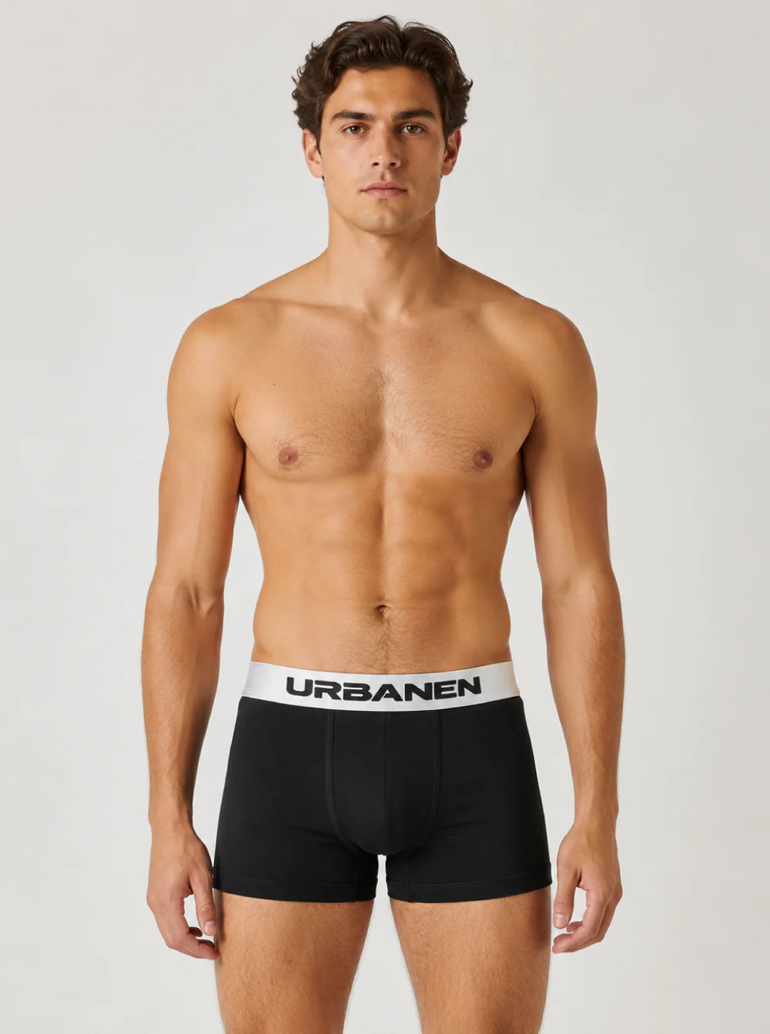 Cotton Elastane DryMax Solid Trunk with Ultrasoft Waistband - Black