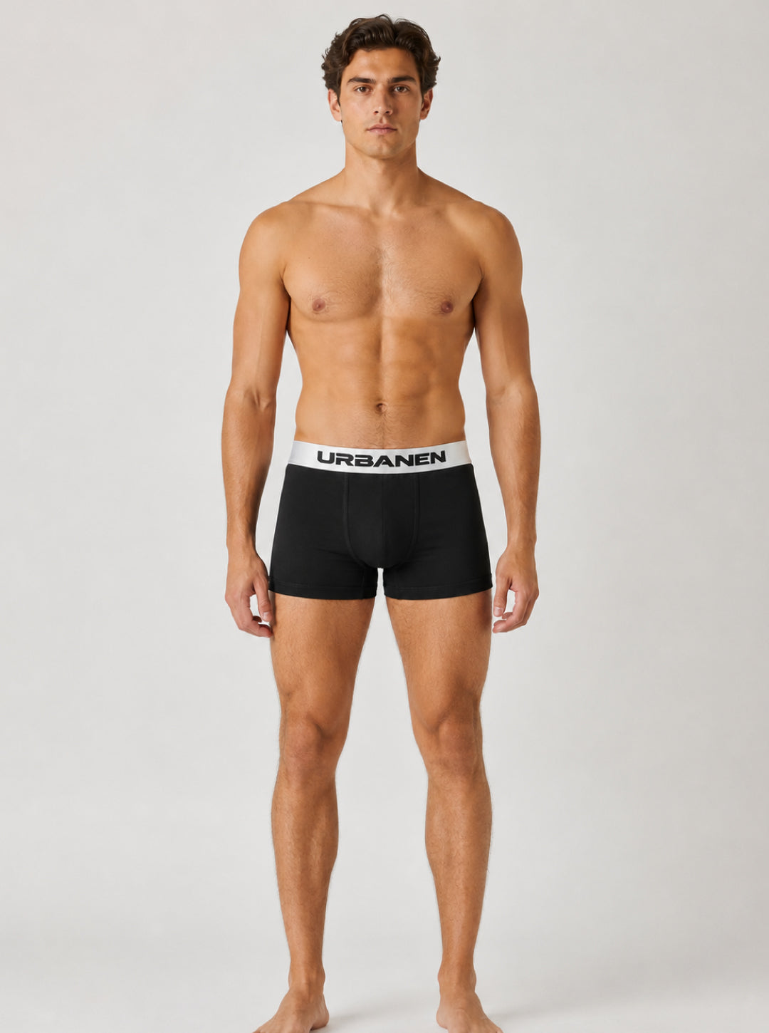 Cotton Elastane DryMax Solid Trunk with Ultrasoft Waistband - Black
