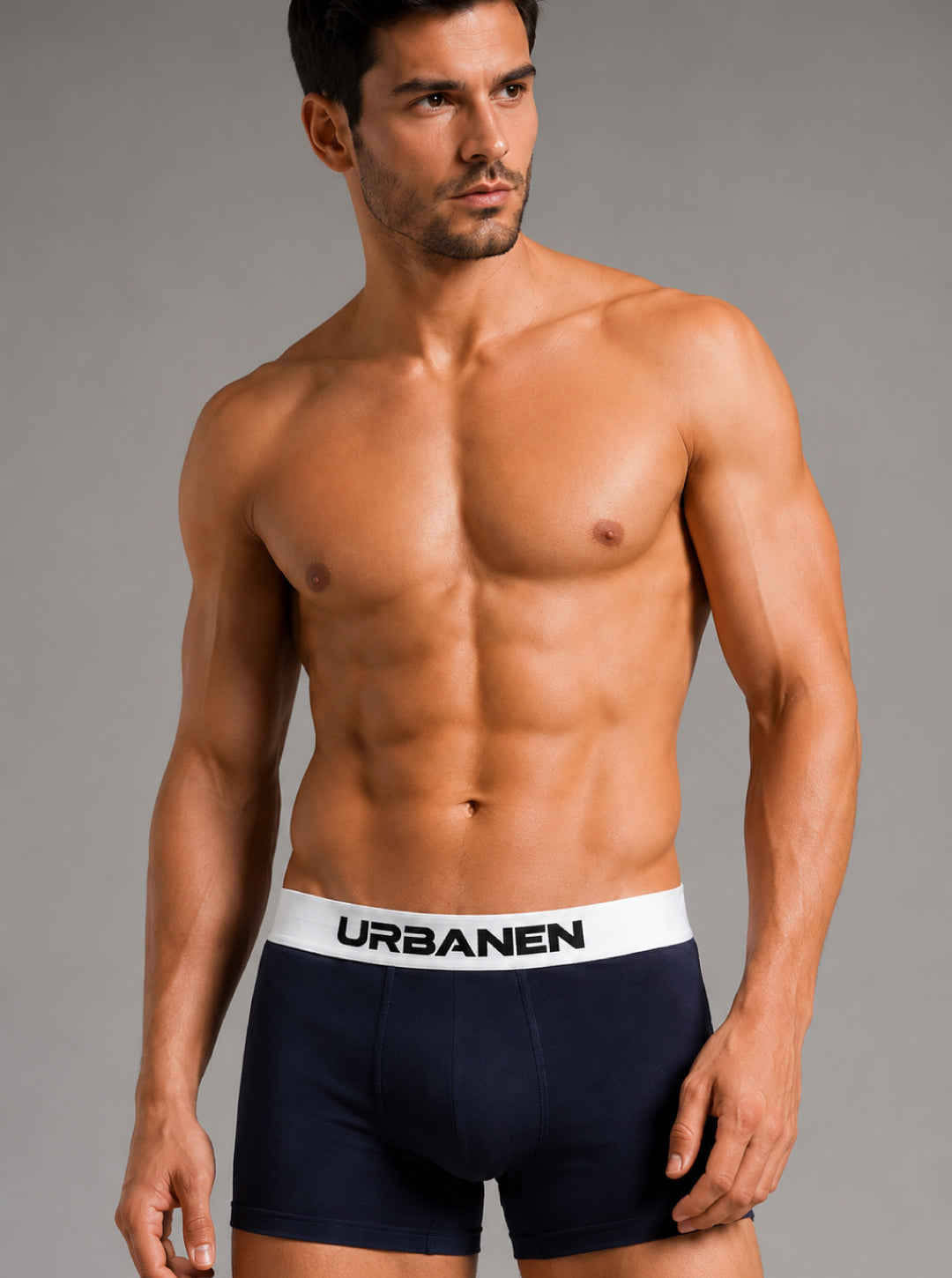 Cotton Elastane DryMax Solid Trunk with Ultrasoft Waistband- Navy Blue