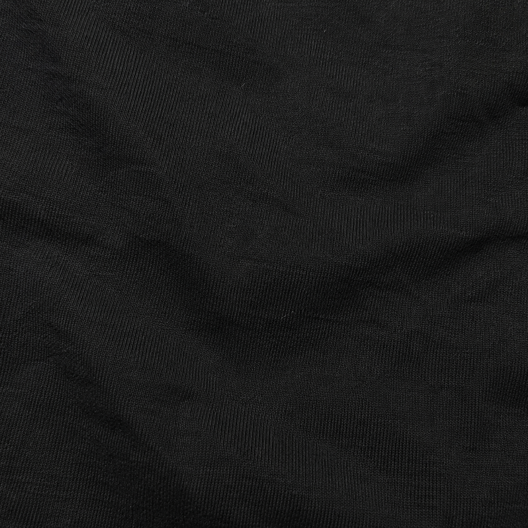 Black cotton men's innerwear fabric texture for everyday comfort